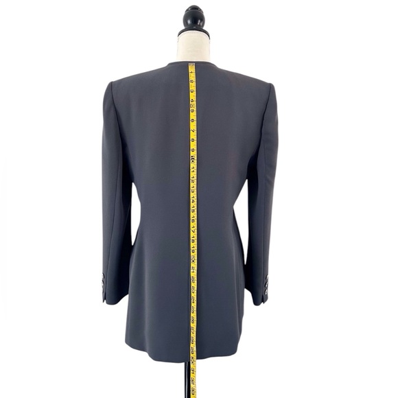 Jones New York Vintage ‘90s Women’s Dark Gray Collarless Blazer Size 10 - Picture 5 of 13